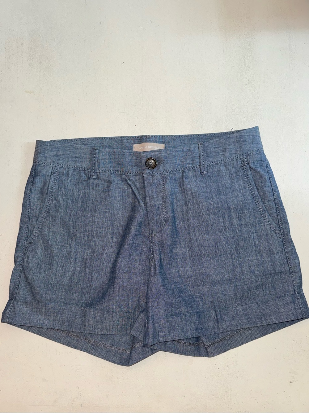 Banana Republic Light Blue Chambray Women's Shorts